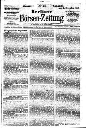 Berliner Börsen-Zeitung vom 06.12.1857
