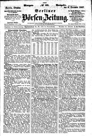 Berliner Börsen-Zeitung vom 08.12.1857