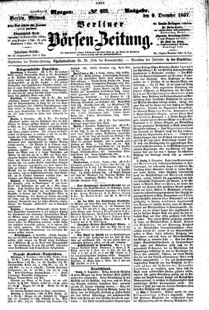 Berliner Börsen-Zeitung vom 09.12.1857