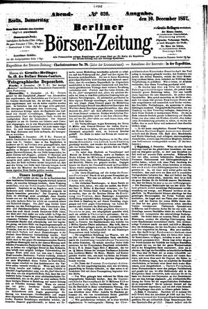 Berliner Börsen-Zeitung vom 10.12.1857