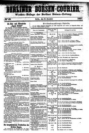 Berliner Börsen-Zeitung vom 10.12.1857