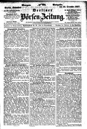 Berliner Börsen-Zeitung vom 12.12.1857