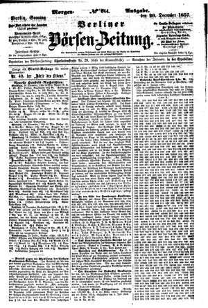 Berliner Börsen-Zeitung on Dec 20, 1857