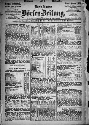 Berliner Börsen-Zeitung vom 04.01.1872