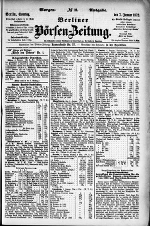 Berliner Börsen-Zeitung vom 07.01.1872