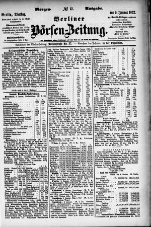 Berliner Börsen-Zeitung vom 09.01.1872