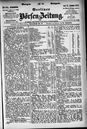Berliner Börsen-Zeitung vom 13.01.1872