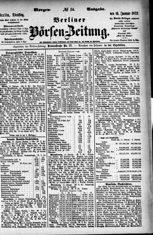 Berliner Börsen-Zeitung vom 16.01.1872