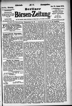 Berliner Börsen-Zeitung vom 23.01.1872