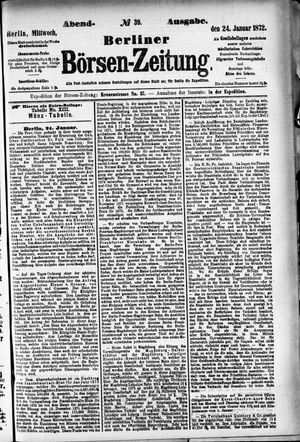 Berliner Börsen-Zeitung vom 24.01.1872