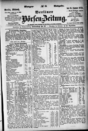 Berliner Börsen-Zeitung vom 31.01.1872