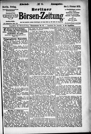 Berliner Börsen-Zeitung vom 02.02.1872