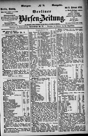Berliner Börsen-Zeitung vom 11.02.1872