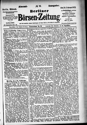 Berliner Börsen-Zeitung vom 28.02.1872