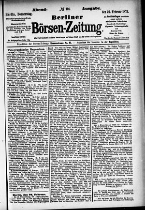 Berliner Börsen-Zeitung on Feb 29, 1872