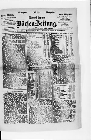 Berliner Börsen-Zeitung vom 13.03.1872