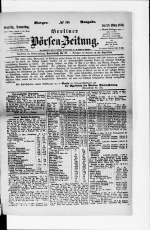 Berliner Börsen-Zeitung on Mar 28, 1872