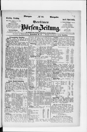 Berliner Börsen-Zeitung on Apr 9, 1872