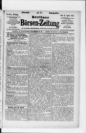Berliner Börsen-Zeitung vom 12.04.1872