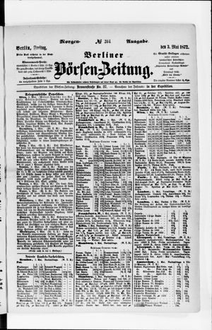 Berliner Börsen-Zeitung vom 03.05.1872