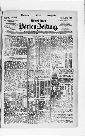 Berliner Börsen-Zeitung on May 15, 1872