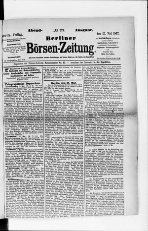 Berliner Börsen-Zeitung vom 17.05.1872