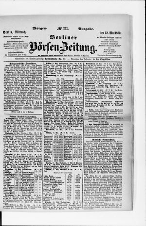Berliner Börsen-Zeitung vom 22.05.1872