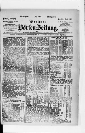 Berliner Börsen-Zeitung on May 28, 1872