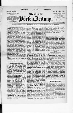 Berliner Börsen-Zeitung on May 31, 1872