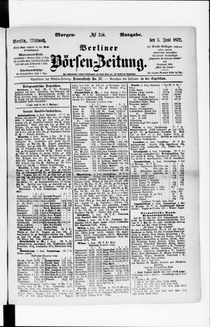 Berliner Börsen-Zeitung vom 05.06.1872