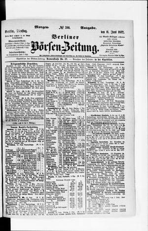 Berliner Börsen-Zeitung on Jun 11, 1872