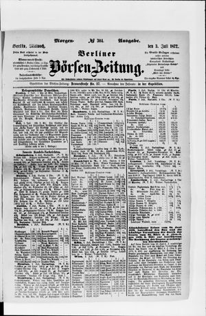 Berliner Börsen-Zeitung on Jul 3, 1872