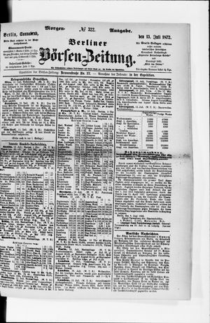 Berliner Börsen-Zeitung on Jul 13, 1872