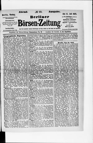 Berliner Börsen-Zeitung on Jul 15, 1872