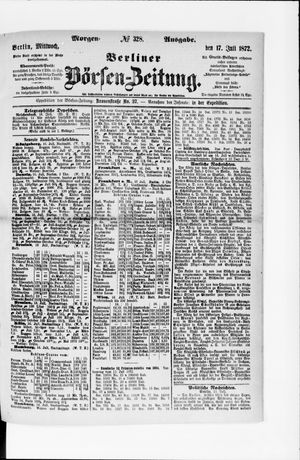 Berliner Börsen-Zeitung vom 17.07.1872