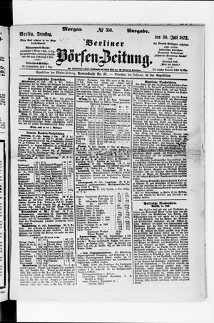 Berliner Börsen-Zeitung vom 30.07.1872