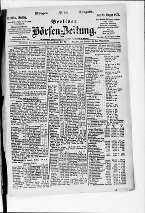 Berliner Börsen-Zeitung vom 23.08.1872