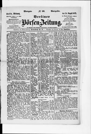 Berliner Börsen-Zeitung on Aug 28, 1872