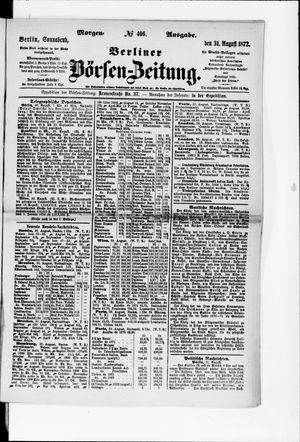 Berliner Börsen-Zeitung on Aug 31, 1872