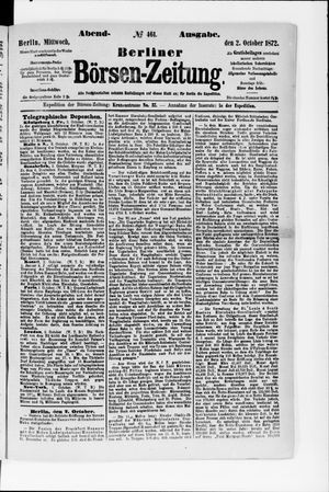 Berliner Börsen-Zeitung vom 02.10.1872