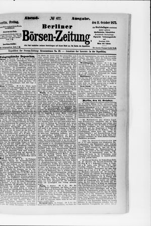 Berliner Börsen-Zeitung on Oct 11, 1872