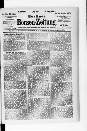 Berliner Börsen-Zeitung on Oct 15, 1872