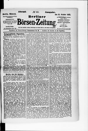 Berliner Börsen-Zeitung on Oct 16, 1872