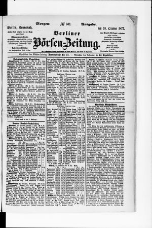 Berliner Börsen-Zeitung on Oct 26, 1872