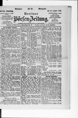 Berliner Börsen-Zeitung on Oct 31, 1872