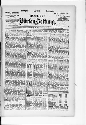 Berliner Börsen-Zeitung on Dec 14, 1872