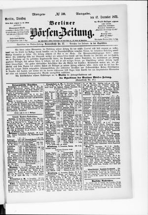 Berliner Börsen-Zeitung vom 17.12.1872