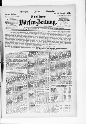 Berliner Börsen-Zeitung on Dec 20, 1872