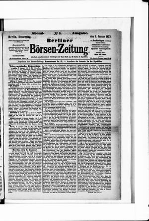 Berliner Börsen-Zeitung vom 09.01.1873