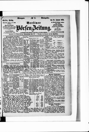 Berliner Börsen-Zeitung vom 10.01.1873